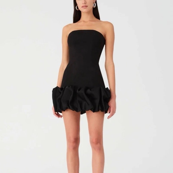 NWT Misha Saphira Mini Black Bubble Formal Homecoming Event Dress Sz XS - Picture 9 of 9